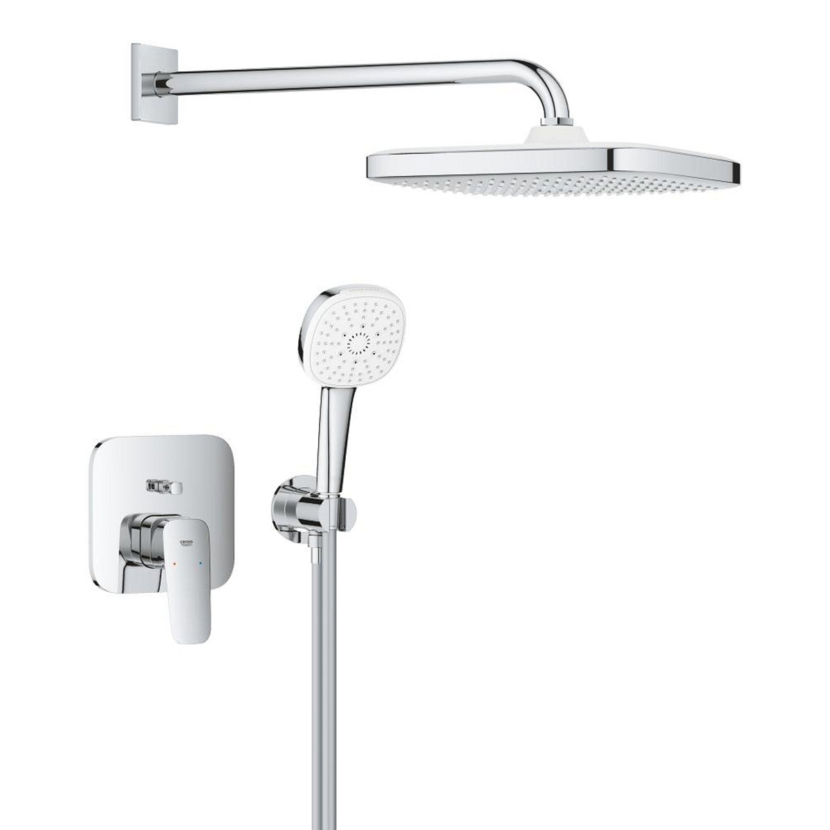 Grohe Cubeo Ankastre Banyo Bataryası, Tepe ve El Duşu Seti - Ürün Görseli