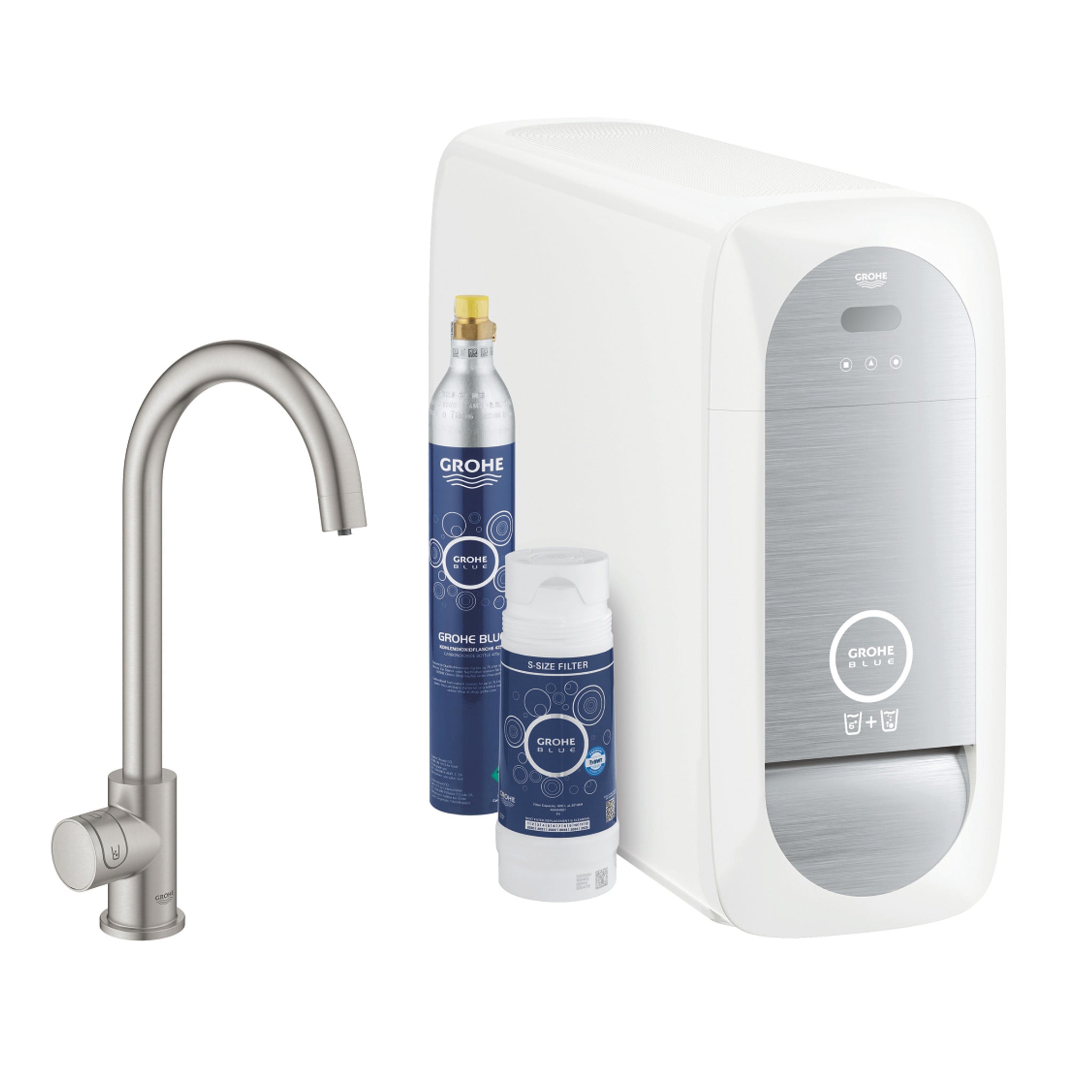 Grohe Blue Home Professional Mono Eviye Bataryası Başlangıç Seti, Paslanmaz Çelik - Ürün Görseli