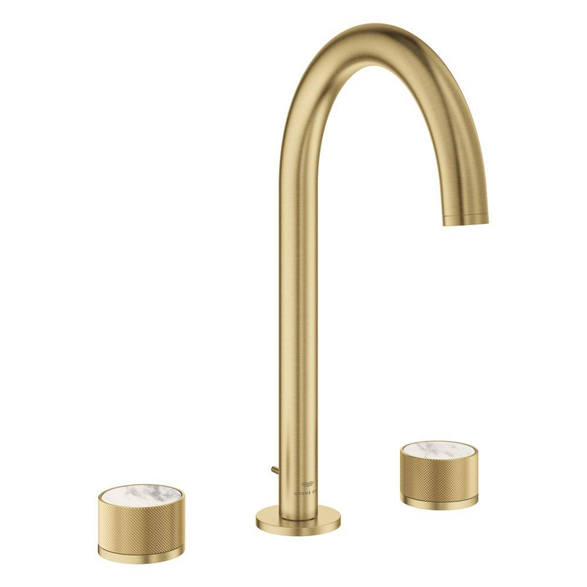 Grohe Atrio Private Collection 3 Delikli Ankastre Lavabo Bataryası, Sifon Kumandalı (L-Boy), Fırçalı Altın - Ürün Görseli