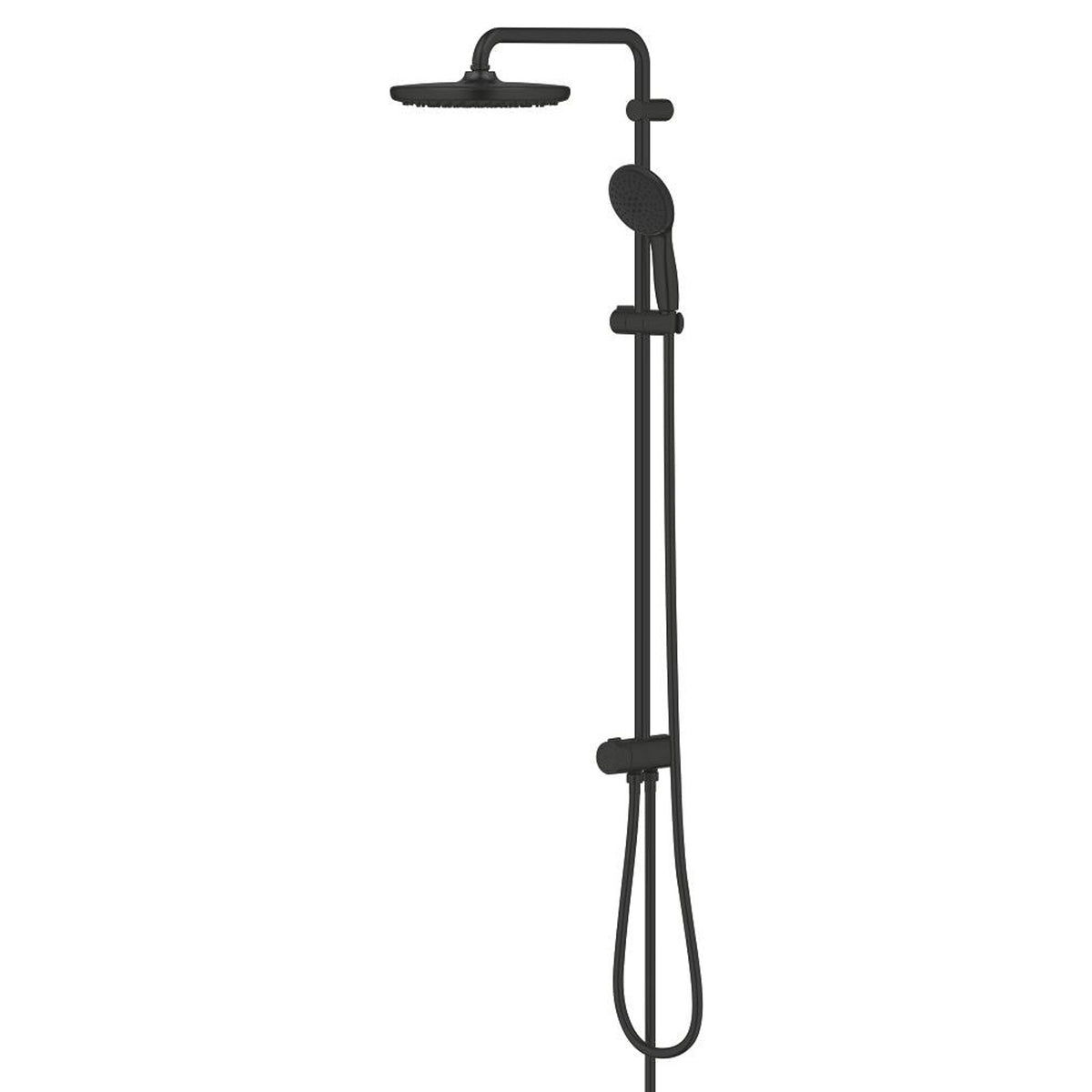 Grohe Tempesta System 250 Duvara Monte Duş Sistemi, Yön Değiştiricili, Mat Siyah - Ürün Görseli