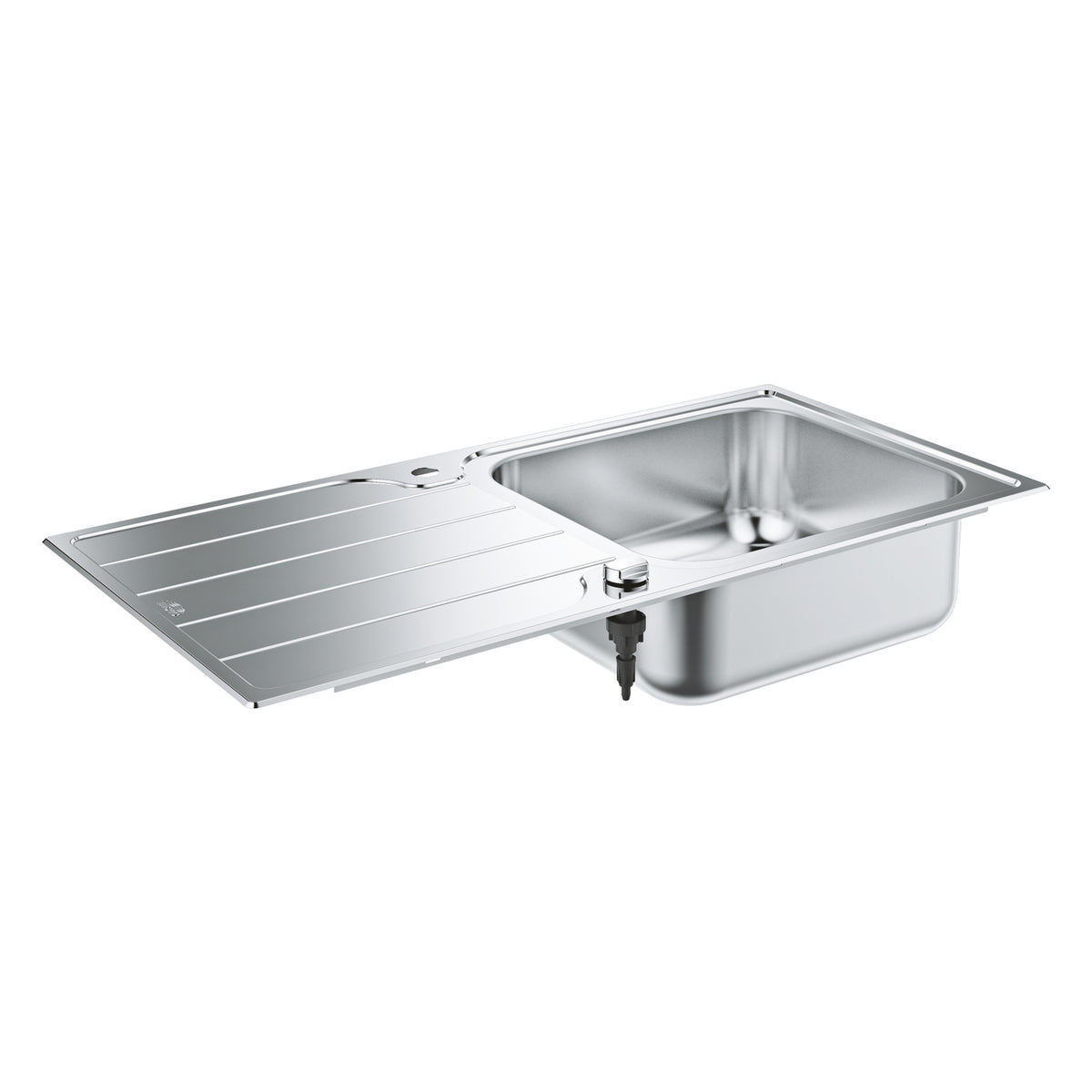 Grohe K500 Damlalıklı Tek Gözlü Eviye, Paslanmaz Çelik (Sağ-Sol Damlalıklı, 100x50 cm) - Ürün Görseli