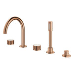 Grohe Atrio Private Collection 5 Delikli Ankastre Küvet Bataryası (Sıva Üstü Grubu), Bakır - Ürün Görseli