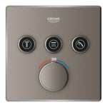 Grohe Grohtherm SmartControl Akış Kontrollü Ankastre Termostatik Banyo Bataryası (3 Yollu, Sıva Üstü Grubu), Saten Grafit - Ürün Görseli