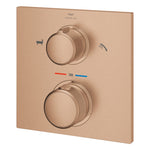 Grohe Allure Termostatik Ankastre Banyo ve Duş Bataryası (Sıva Üstü Grubu), 2 Yollu, Fırçalı Bakır - Ürün Görseli