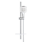 Grohe RainShower SmartActive 130 Cube Sürgülü Duş Seti, 3 Fonksiyonlu, Krom-Beyaz - Ürün Görseli