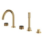 Grohe Atrio Private Collection 5 Delikli Ankastre Küvet Bataryası (Sıva Üstü Grubu), Altın - Ürün Görseli