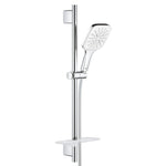 Grohe RainShower SmartActive 130 Cube Sürgülü Duş Seti, 3 Fonksiyonlu, Krom-Beyaz - Ürün Görseli