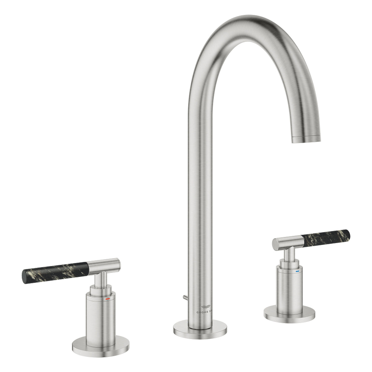 Grohe Atrio Private Collection 3 Delikli Ankastre Sifon Kumandalı Lavabo Bataryası (L-Boy), Paslanmaz Çelik - Ürün Görseli
