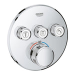 Grohe SmartControl Akış Kontrollü Ankastre Termostatik Banyo Bataryası (3 Yollu, Sıva Üstü Grubu) - Ürün Görseli