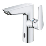 Grohe Eurosmart Fotoselli ve Manuel Kullanım Lavabo Bataryası (Pilli, Çift Su Girişli) - Ürün Görseli