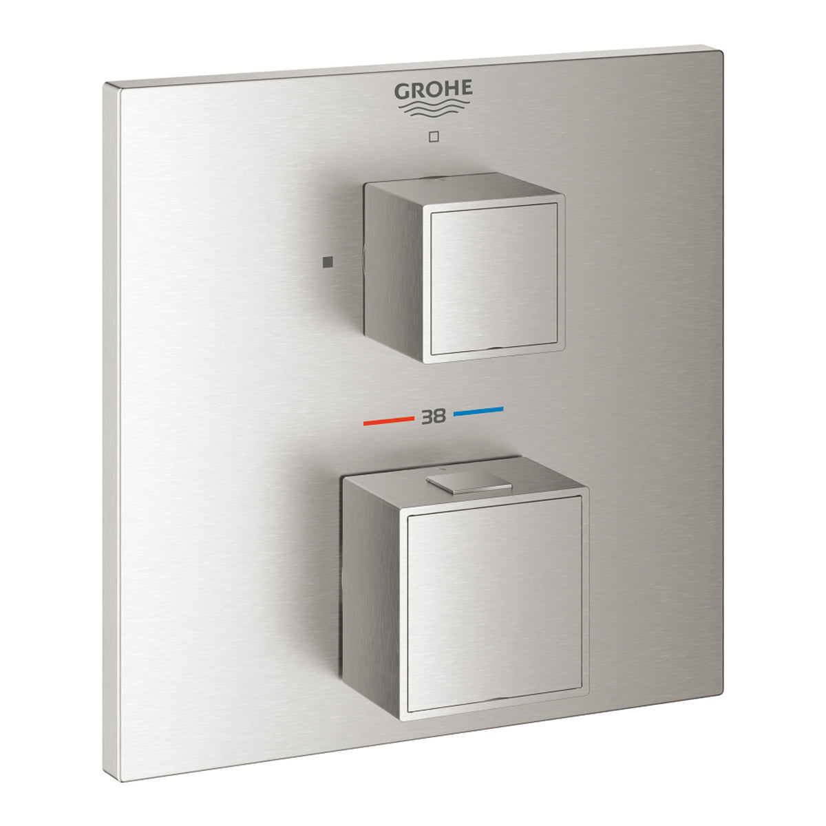 Grohe Grohtherm Termostatik Duş Bataryası (Sıva Üstü Grubu), Paslanmaz Çelik - Ürün Görseli