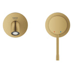 Grohe Essence New Duvardan Ankastre Lavabo Bataryası (Sıva Üstü Grubu), İşlenmiş Fırçalı Altın - Ürün Görseli