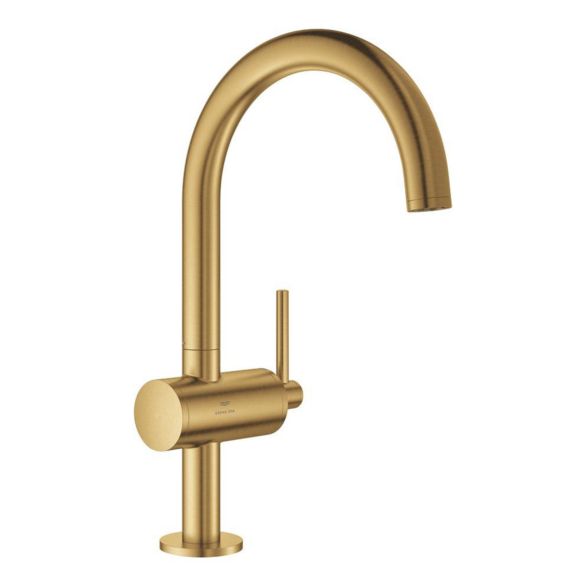 Grohe Atrio Yüksek Lavabo Bataryası (L-Boy), Fırçalı Altın - Ürün Görseli