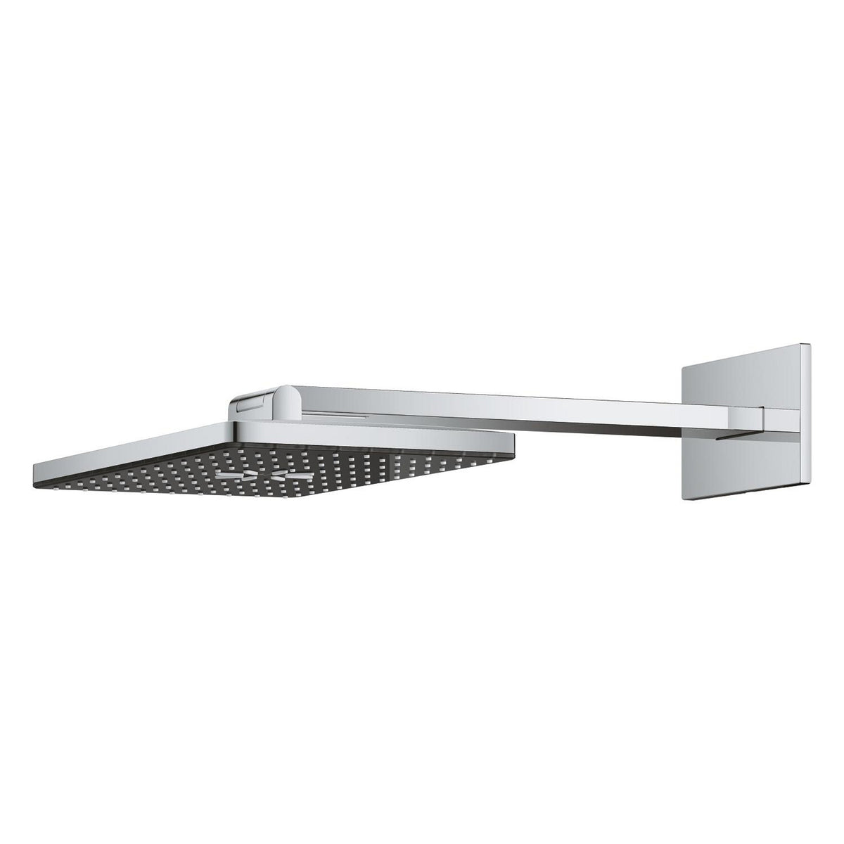 Grohe Rainshower Aqua Dikdörtgen Tepe Duşu Seti, 40x23 cm, 2 Akışlı, Siyah-Krom - Ürün Görseli