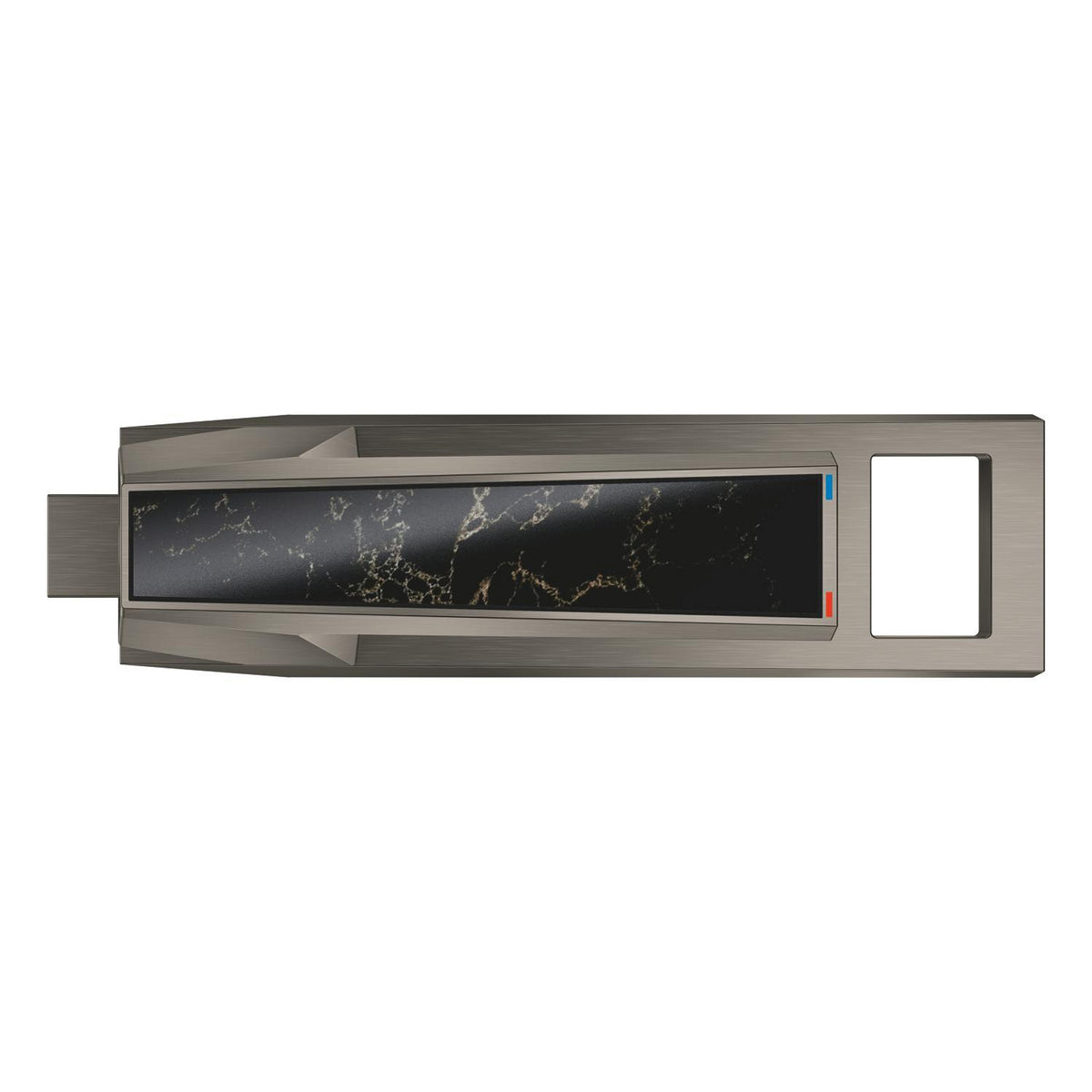 Grohe Allure Brilliant Private Collection M-Boy Lavabo Bataryası, Sifon Kumandalı, Fırçalı Sert Grafit - Ürün Görseli
