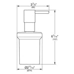 Grohe Essentials Sıvı Sabunluk, Sert Grafit - Teknik Çizim