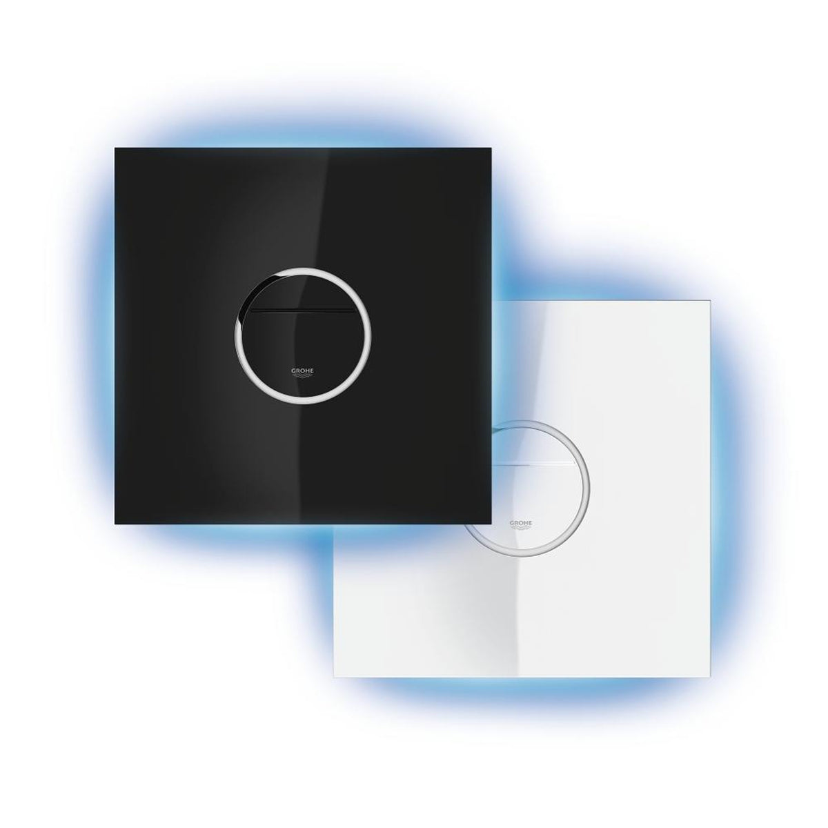 Grohe Veris Led Işıklı Gömme Rezervuar Kumanda Paneli, Siyah Cam - Ürün Görseli