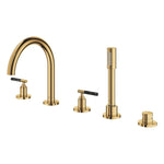 Grohe Atrio Private Collection 5 Delikli Ankastre Küvet Bataryası (Sıva Üstü Grubu), Altın - Ürün Görseli