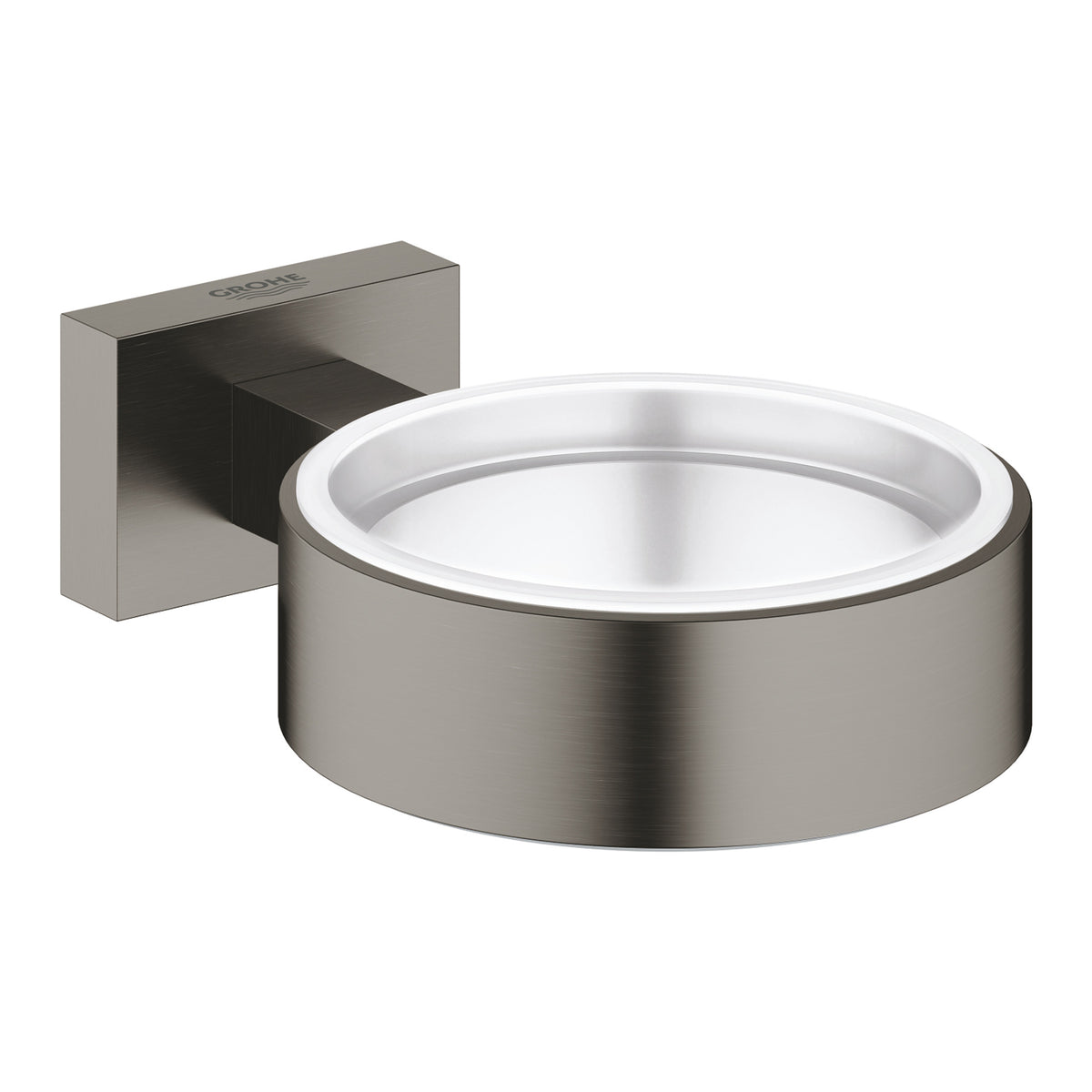 Grohe Essentials Cube Tutamak (Sabunluk Fırçalık), Fırçalı Sert Grafit - Ürün Görseli