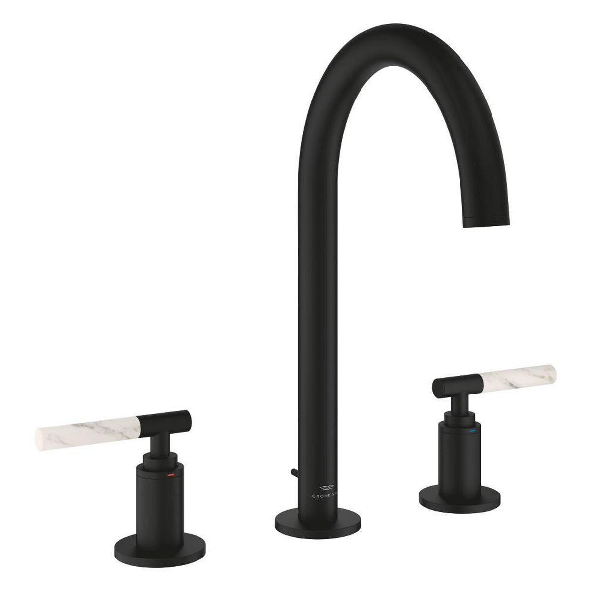 Grohe Atrio Private Collection 3 Delikli Ankastre Sifon Kumandalı Lavabo Bataryası (L-Boy), Hayalet Siyah - Ürün Görseli