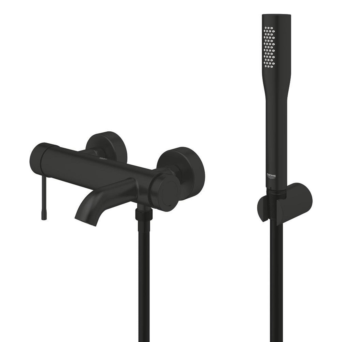 Grohe Essence New Banyo Bataryalı Duş Sistemi, Mat Siyah - Ürün Görseli