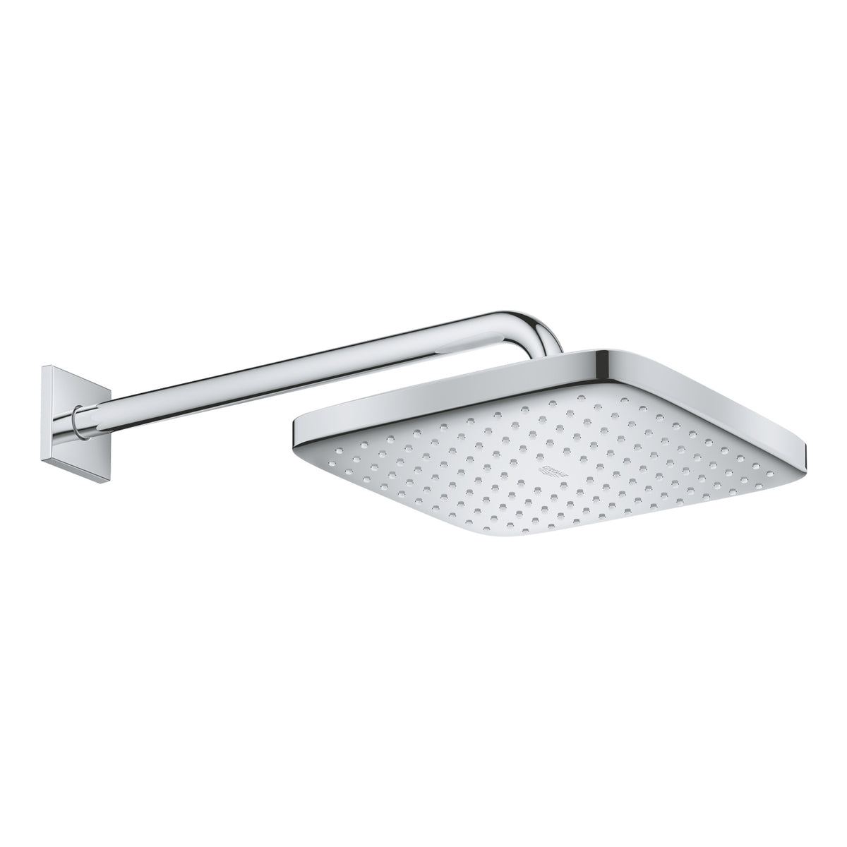 Grohe Tempesta 250 Kare Tepe Duşu Tek Akışlı, 25 cm (Duvardan Dirsek Dahil) Krom-Beyaz - Ürün Görseli