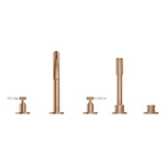 Grohe Atrio Private Collection 5 Delikli Ankastre Küvet Bataryası (Sıva Üstü Grubu), Fırçalı Bakır - Ürün Görseli