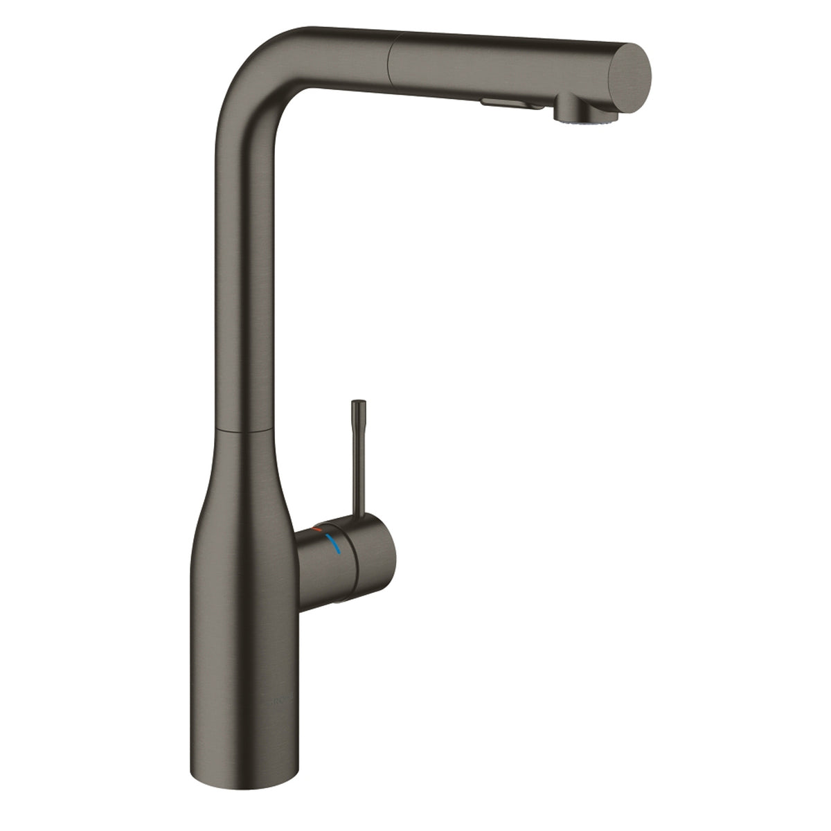 Grohe Essence Spiralli Eviye Bataryası, L Başlıklı, Fırçalı Sert Grafit - Ürün Görseli