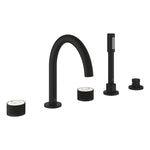 Grohe Atrio Private Collection 5 Delikli Ankastre Küvet Bataryası (Sıva Üstü Grubu), Hayalet Siyah - Ürün Görseli