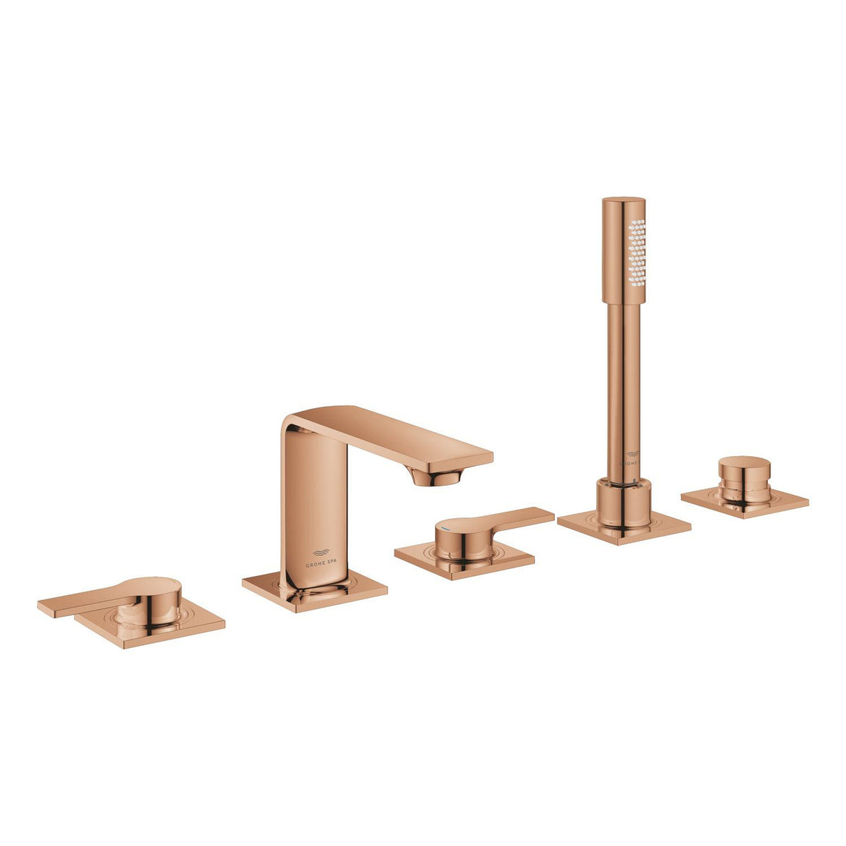 Grohe Allure 5 Delikli Ankastre Küvet Bataryası, Bakır - Ürün Görseli