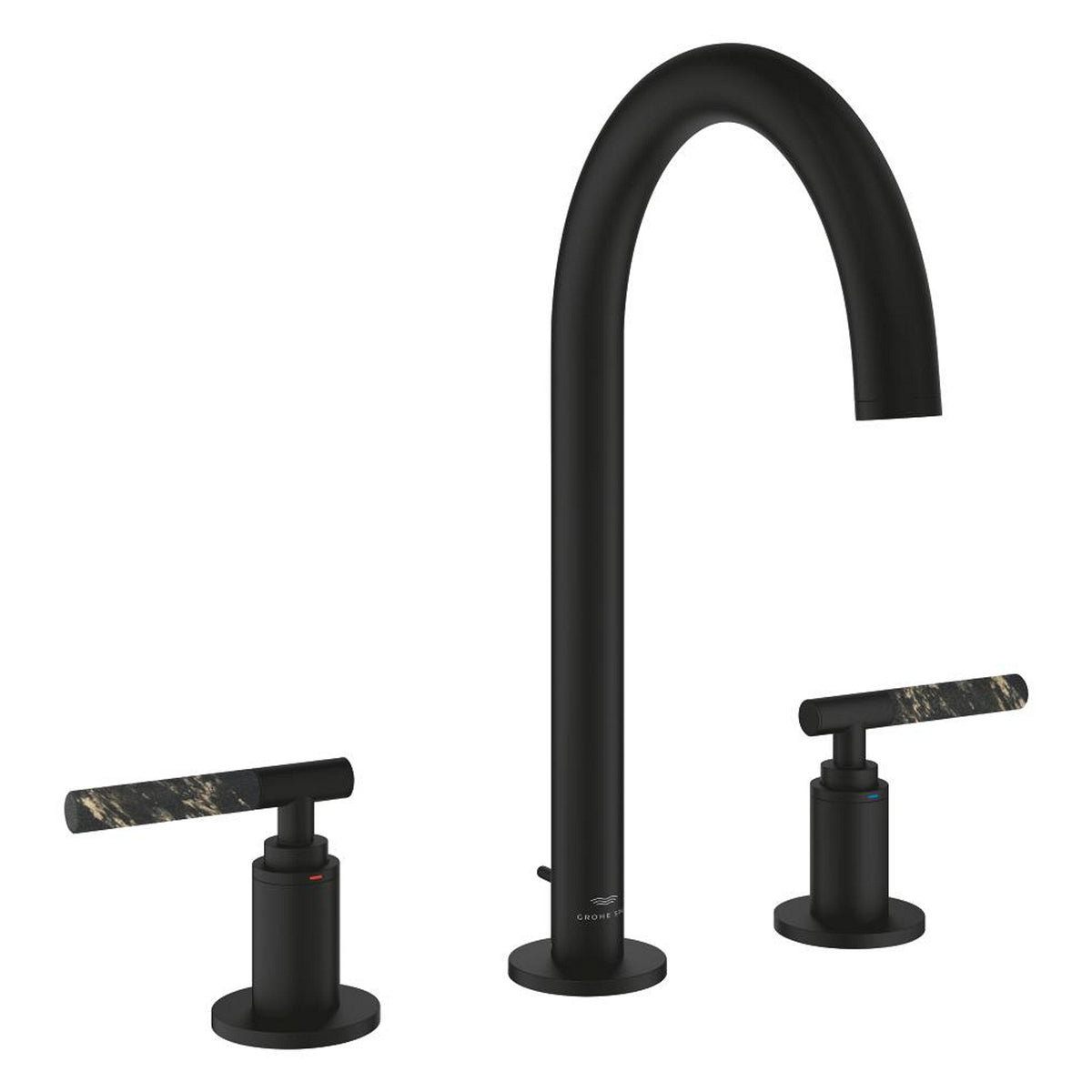 Grohe Atrio Private Collection 3 Delikli Ankastre Sifon Kumandalı Lavabo Bataryası (L-Boy), Hayalet Siyah - Ürün Görseli