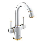 Grohe Grandera Sifon Kumandalı Lavabo Bataryası, Krom-Altın - Ürün Görseli