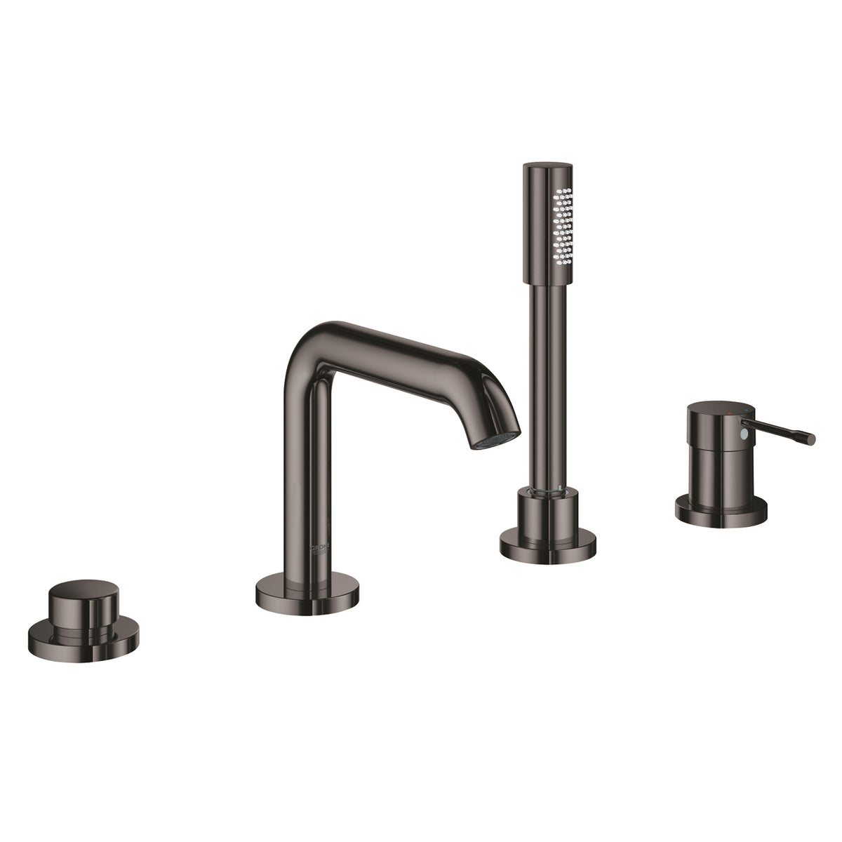 Grohe Essence 4 Delikli Küvet Bataryası (Sıva Üstü Grubu), Sert Grafit - Ürün Görseli