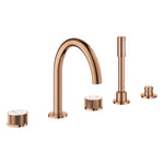 Grohe Atrio Private Collection 5 Delikli Ankastre Küvet Bataryası (Sıva Üstü Grubu), Bakır - Ürün Görseli