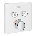 Grohe Grohtherm SmartControl Çift Valfli Akış Kontrollü, Ankastre Termostatik Duş Bataryası (Sıva Üstü Grubu), Ay Beyazı - Ürün Görseli