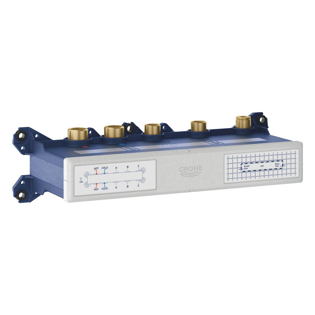 Grohe Grohtherm Aqua Tiles SmartControl Termostatik Ankastre Banyo Bataryası, 3 Çıkışlı (Sıva Altı Grubu) - Ürün Görseli