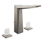Grohe Allure Brilliant Private Collection L-Boy, 3 Delikli Lavabodan Ankastre Lavabo Bataryası, Sifon Kumandalı, Fırçalı Sert Grafit - Ürün Görseli