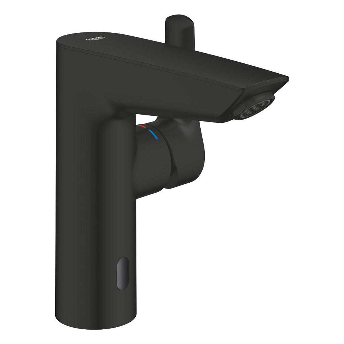 Grohe Eurosmart Fotoselli ve Manuel Kullanım Lavabo Bataryası (Pilli, Çift Su Girişli), Mat Siyah - Ürün Görseli
