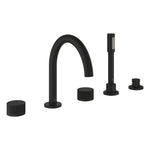 Grohe Atrio Private Collection 5 Delikli Ankastre Küvet Bataryası (Sıva Üstü Grubu), Hayalet Siyah - Ürün Görseli
