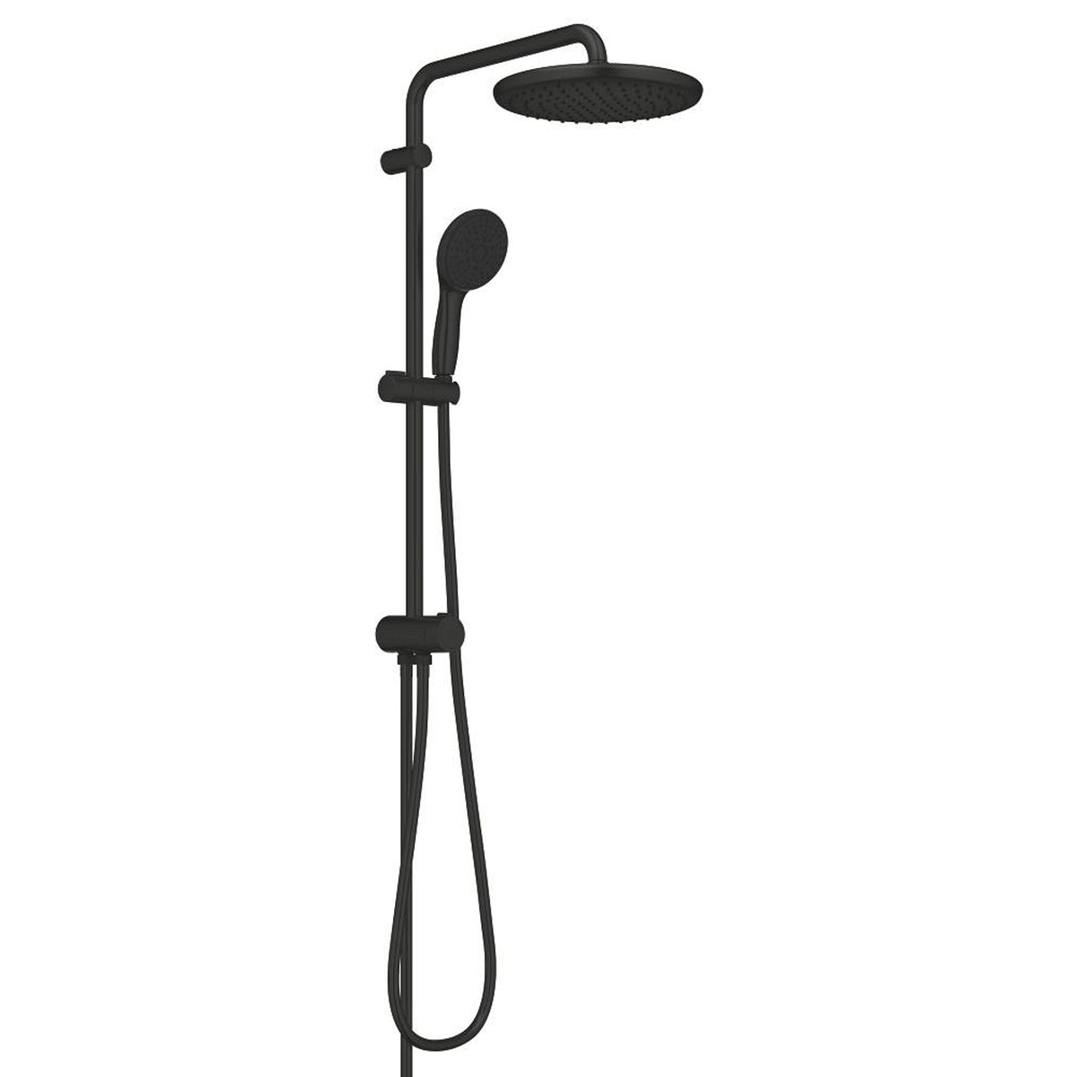 Grohe Tempesta System 250 Duvara Monte Duş Sistemi, Yön Değiştiricili, Mat Siyah - Ürün Görseli