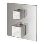 Grohe Allure Brilliant Private Collection Ankastre Termostatik Banyo Bataryası (2 Yollu, Sıva Üstü Grubu), Paslanmaz Çelik - Ürün Görseli