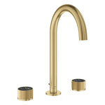 Grohe Atrio Private Collection 3 Delikli Ankastre Lavabo Bataryası, Sifon Kumandalı (L-Boy), Fırçalı Altın - Ürün Görseli