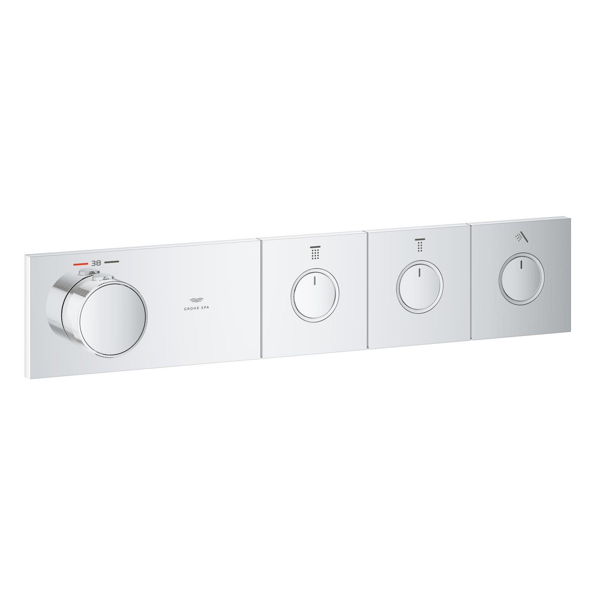 Grohe Grohtherm Aqua Tiles SmartControl Termostatik Ankastre Banyo Bataryası, 3 Çıkışlı (Sıva Üstü Grubu) - Ürün Görseli