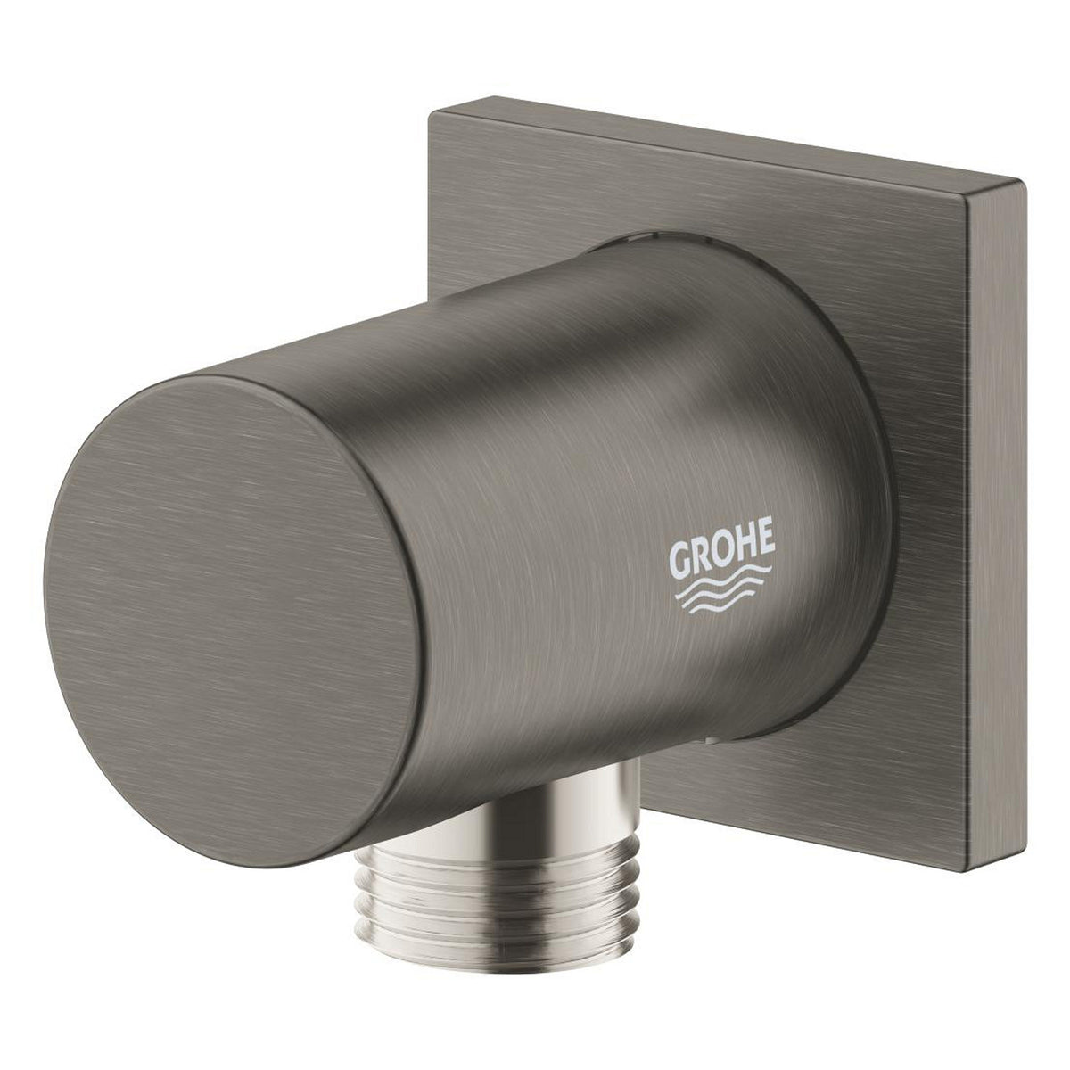 Grohe Rainshower Duş Cıkış Dirseği (Kare Rozet), Fırçalı Sert Grafit - Ürün Görseli