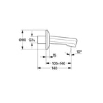 Grohe Çıkış Ucu - Teknik Çizim