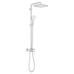 Grohe Tempesta System 250 Cube Kare Tepe Duşlu Duvara Monte Duş Bataryalı Duş Kolonu, Krom-Beyaz - Ürün Görseli
