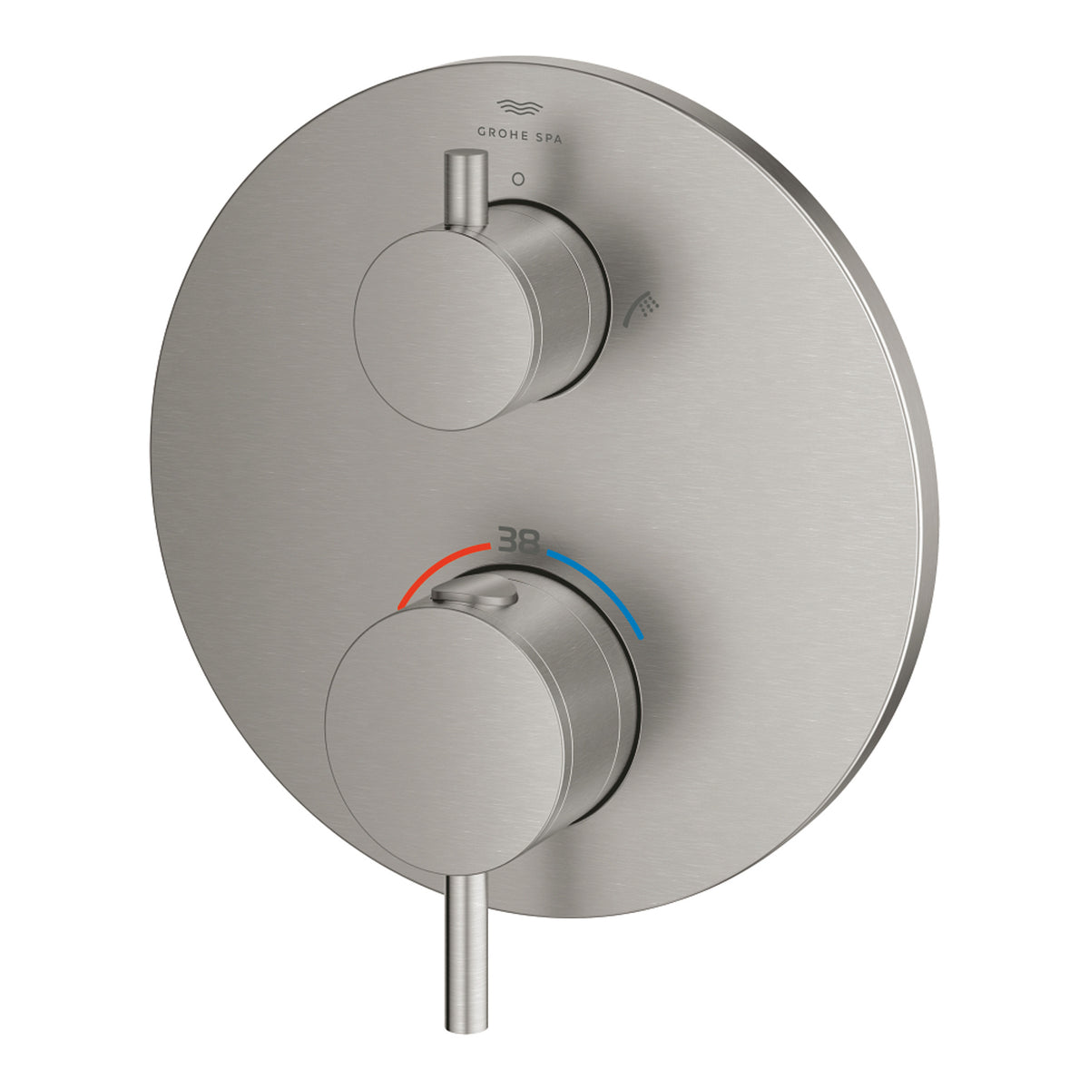 Grohe Atrio Termostatik Banyo/Duş Bataryası (Sıva Üstü Grubu), 2 Yollu, Paslanmaz Çelik - Ürün Görseli