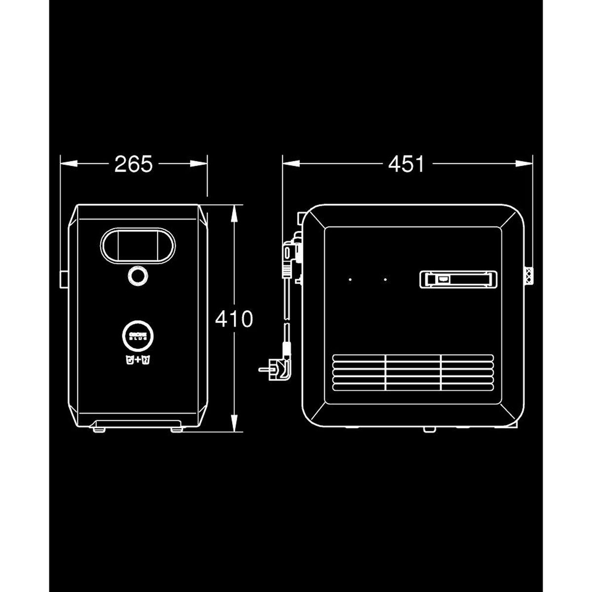 Grohe Blue Home Soğutucu - Teknik Çizim