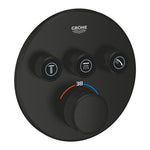 Grohe Grohtherm SmartControl Ankastre Termostatik Banyo/Duş Bataryası (Sıva Üstü Grubu), 3 Yollu, Mat Siyah - Ürün Görseli