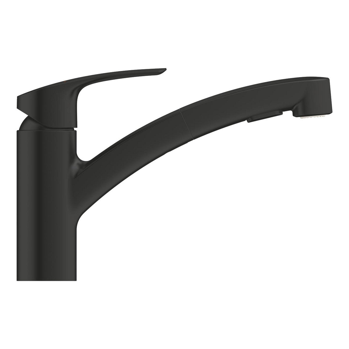 Grohe Eurosmart Spiralli Eviye Bataryası, Mat Siyah - Ürün Görseli